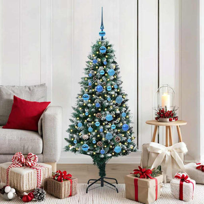 Kunstkerstboom Groen 150 Cm Pvc En Staal En Kunststof 150 x 93 cm