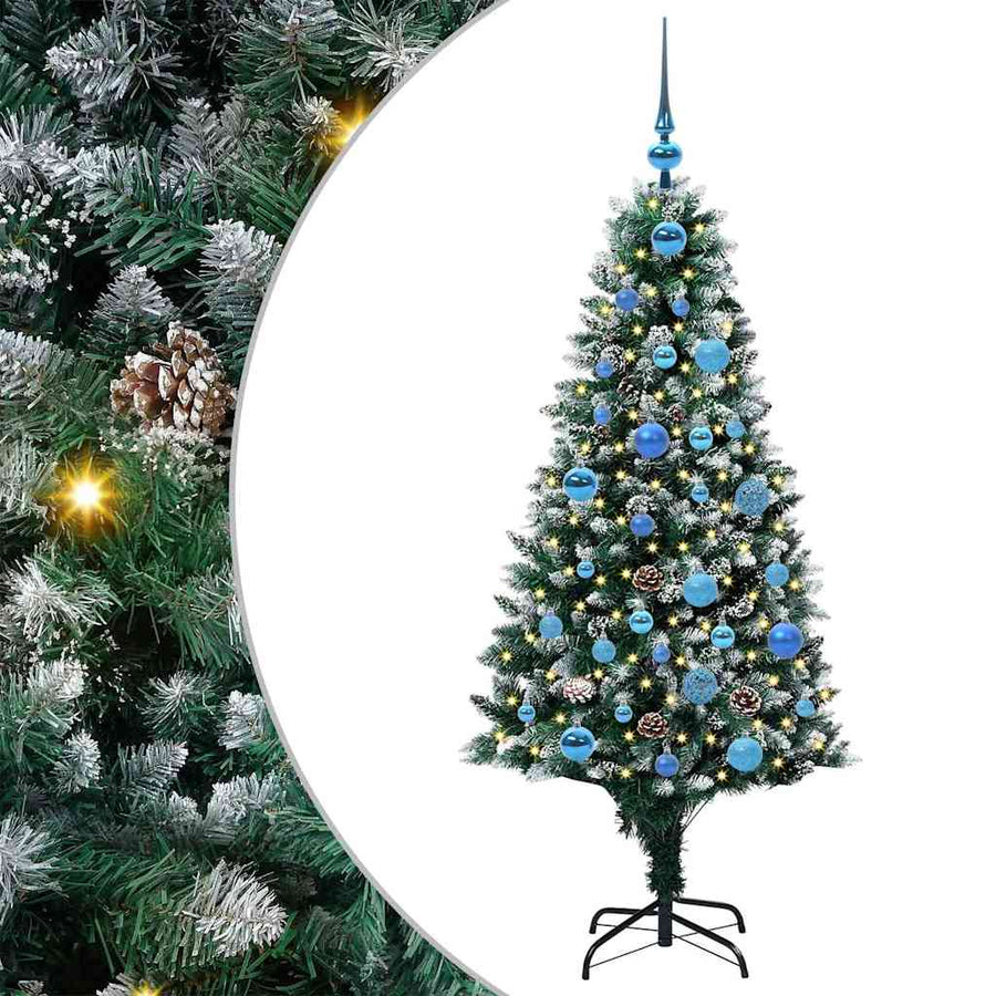 Kunstkerstboom Groen 150 Cm Pvc En Staal En Kunststof 150 x 93 cm