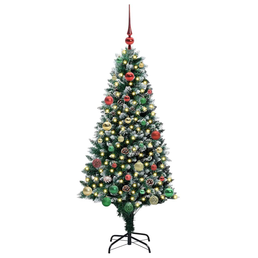 Kunstkerstboom Groen 150 Cm Pvc En Staal En Kunststof 150 x 93 cm