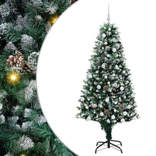 Kunstkerstboom Groen 180 cm PVC en Staal en Kunststof