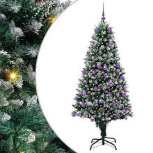 Kunstkerstboom Groen 180 cm PVC en Staal en Kunststof
