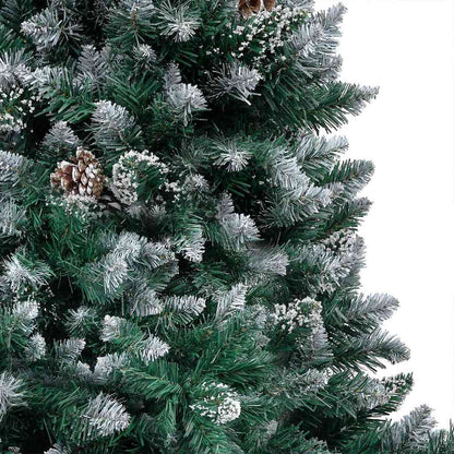 Kunstkerstboom Groen 180 cm PVC en Staal en Kunststof