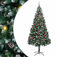 Kunstkerstboom Groen 210 cm PVC en Staal en Kunststof