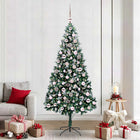 Kunstkerstboom 210 cm groen PVC staal