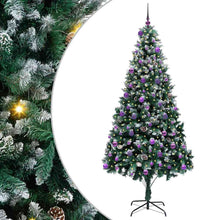 Kunstkerstboom Groen 240 cm PVC en Staal en Kunststof