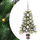 Christmas Tree with 150 LED Lights with Stand Green 65 cm PE