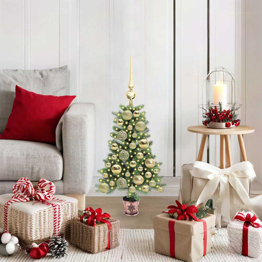Kerstboom met 150 LED met standaard Groen 65 cm PE