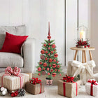Christmas tree with 150 LEDs with stand Green 90 cm PE