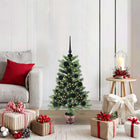 Kerstboom 90 cm groen met 150 LED en standaard