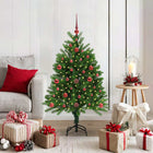 Christmas tree with 150 LED lights with stand Green 120 cm PE