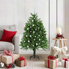 Kerstboom 120 cm groen met 150 LED en standaard