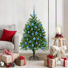 Kerstboom 120 cm groen met 150 LED en standaard
