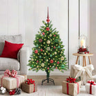 Kerstboom 120 cm groen met 150 LED en standaard