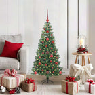 Christmas tree with 150 LEDs with stand Green 120 cm PVC