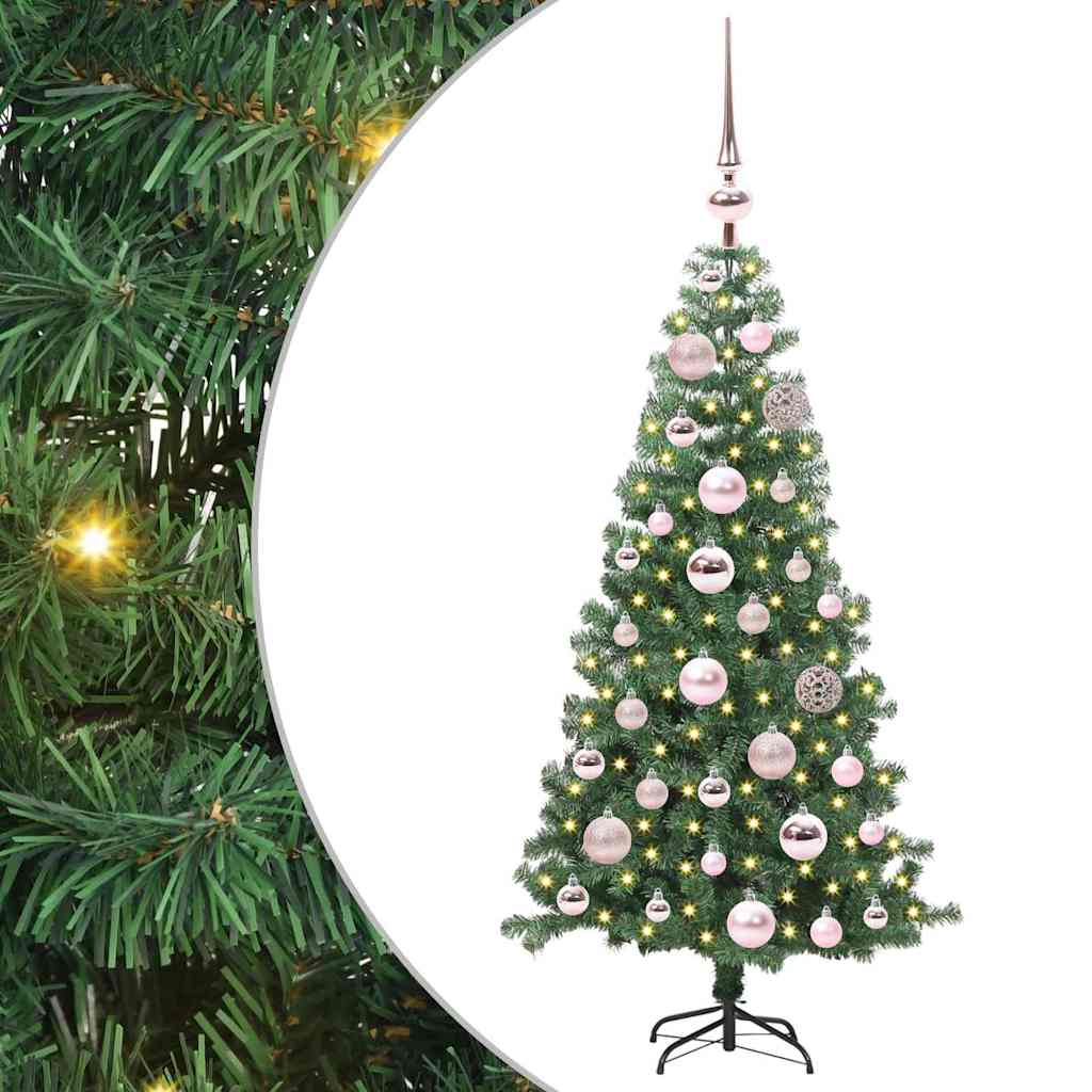 Kerstboom met 150 LED met standaard Groen 120 cm PVC