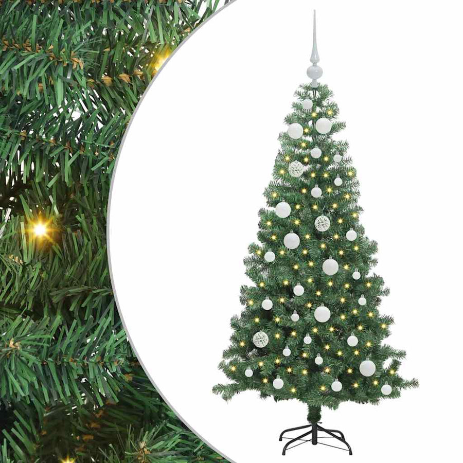 Kerstboom met 150 LED met standaard Groen 120 cm PVC