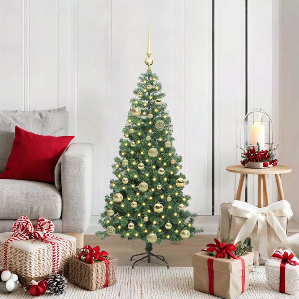 Kerstboom met 150 LED met standaard Groen 120 cm PVC