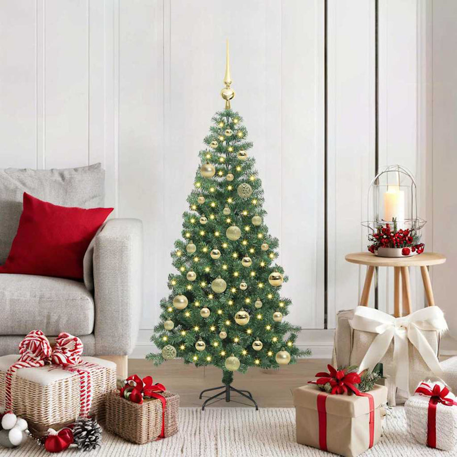 Kerstboom met 150 LED met standaard Groen 120 cm PVC