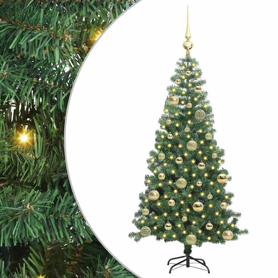 Kerstboom met 150 LED met standaard Groen 120 cm PVC