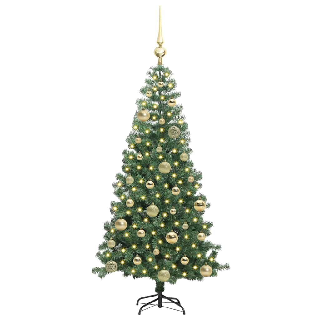 Kerstboom met 150 LED met standaard Groen 120 cm PVC