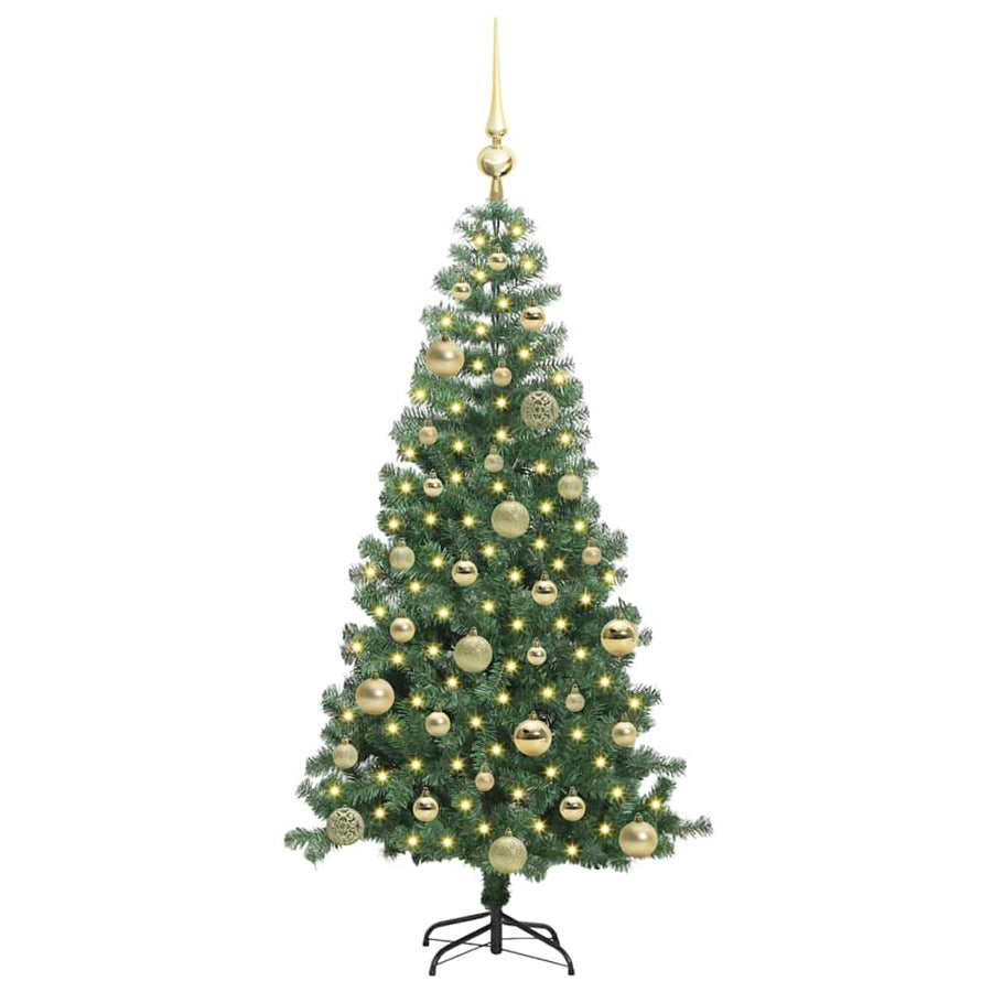 Kerstboom met 150 LED met standaard Groen 120 cm PVC