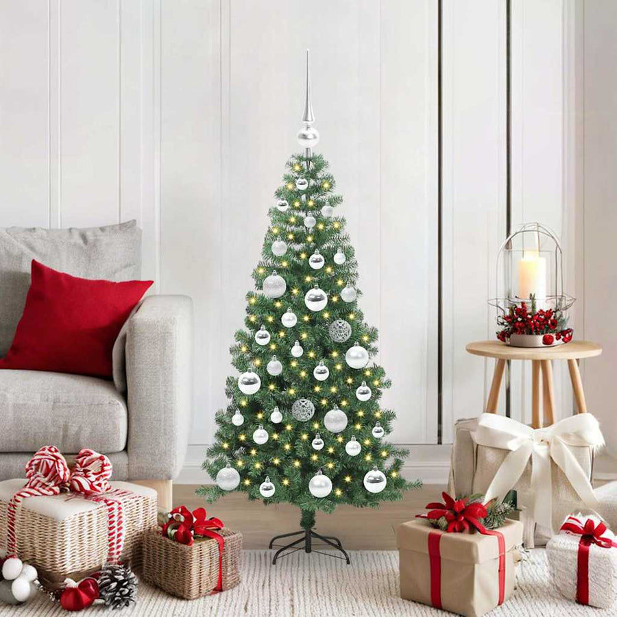Kerstboom met 150 LED met standaard Groen 120 cm PVC