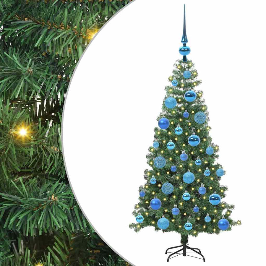 Kerstboom met 150 LED met standaard Groen 120 cm PVC