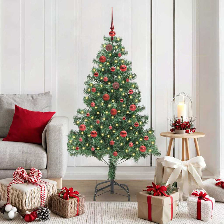 Kerstboom met 150 LED met standaard Groen 150 cm PVC