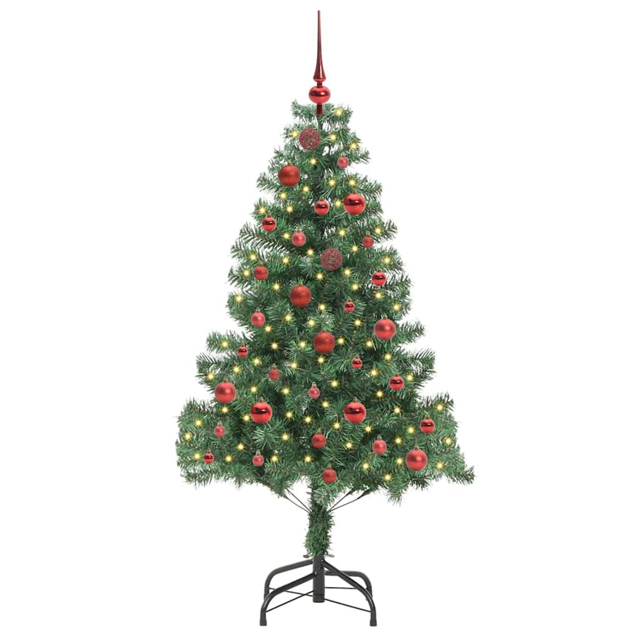 Kerstboom met 150 LED met standaard Groen 150 cm PVC