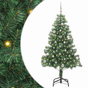Kerstboom 150 cm groen met 150 LED en standaard