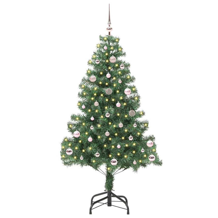 Kerstboom met 150 LED met standaard Groen 150 cm PVC