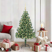 Kerstboom 150 cm groen met 150 LED en standaard