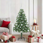 Kerstboom 150 cm groen met 150 LED PVC