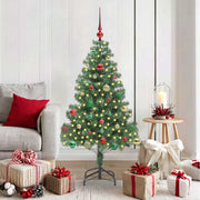 Kerstboom 150 cm groen met 150 LED en standaard