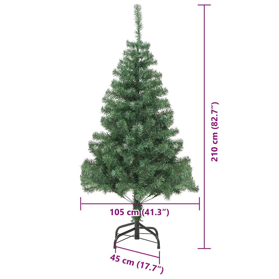Kerstboom met 300 LED met standaard Groen 210 cm PVC