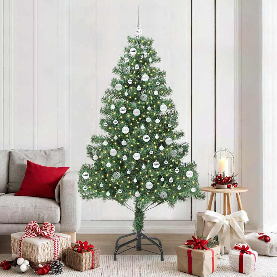 Kerstboom met 300 LED met standaard Groen 210 cm PVC