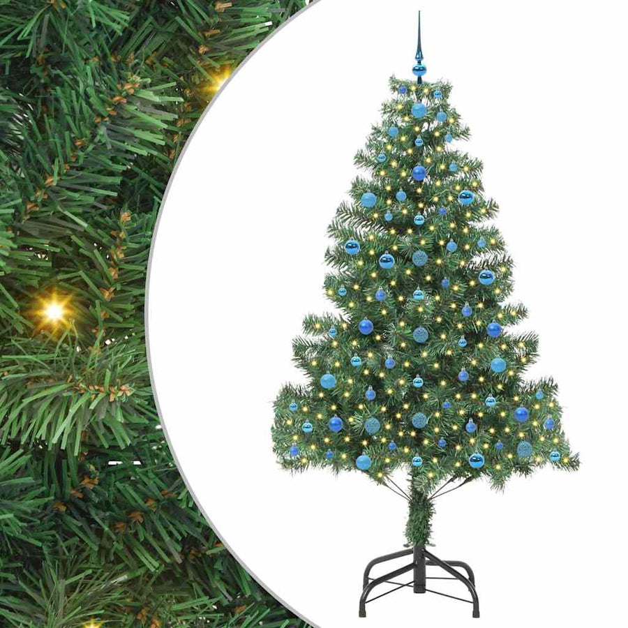 Kerstboom met 300 LED met standaard Groen 210 cm PVC