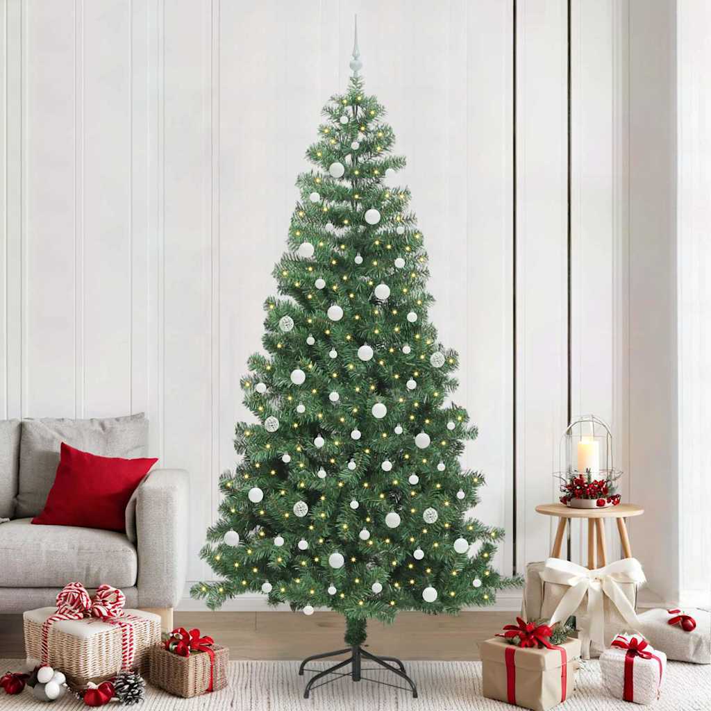 Kerstboom met 300 LED met standaard Groen 240 cm PVC