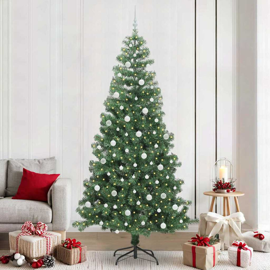 Kerstboom met 300 LED met standaard Groen 240 cm PVC