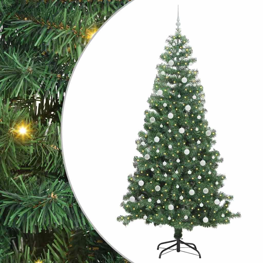 Kerstboom met 300 LED met standaard Groen 240 cm PVC