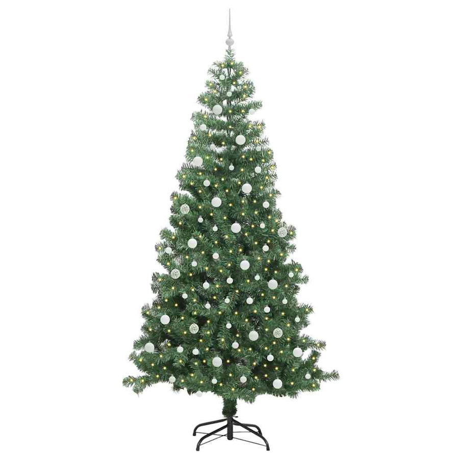Kerstboom met 300 LED met standaard Groen 240 cm PVC