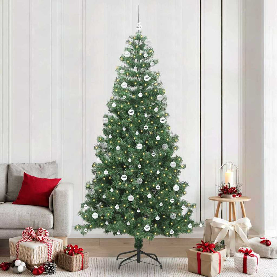 Kerstboom met 300 LED met standaard Groen 240 cm PVC