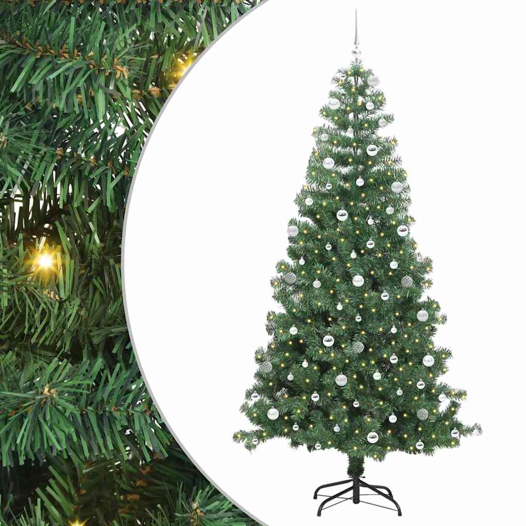 Kerstboom met 300 LED met standaard Groen 240 cm PVC