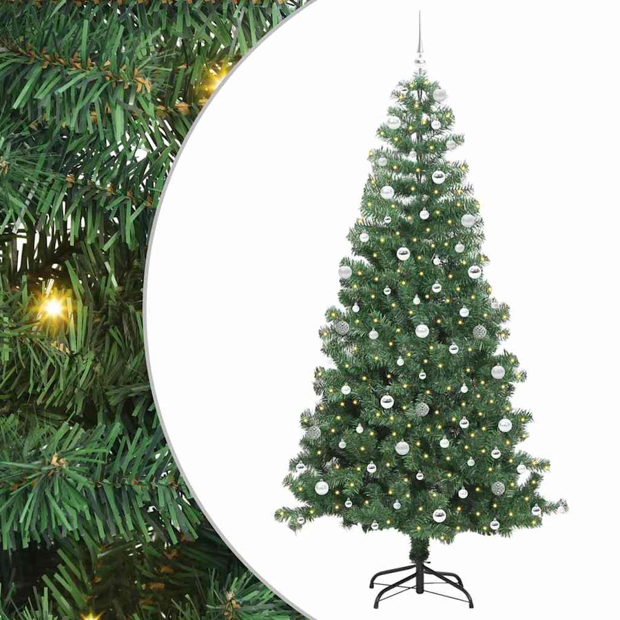 Kerstboom met 300 LED met standaard Groen 240 cm PVC