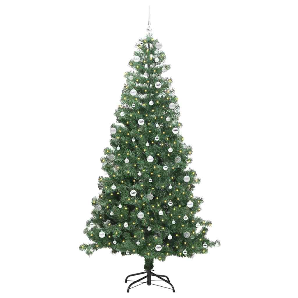 Kerstboom met 300 LED met standaard Groen 240 cm PVC