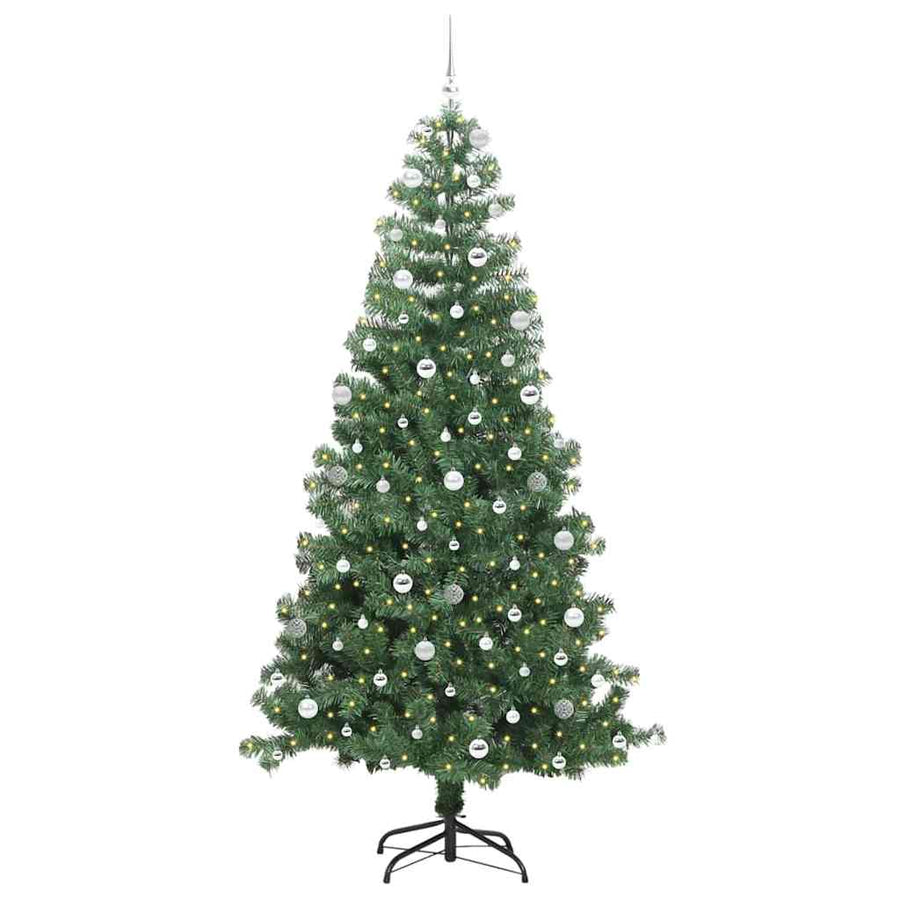 Kerstboom met 300 LED met standaard Groen 240 cm PVC