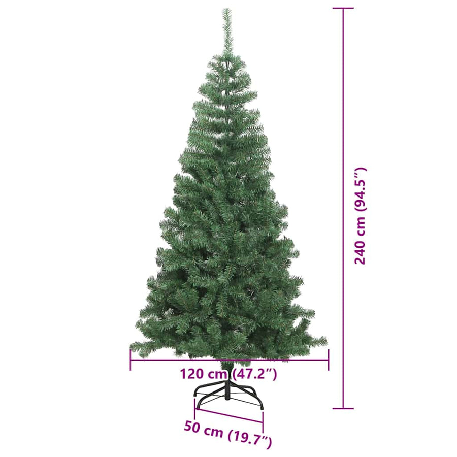 Kerstboom met 300 LED met standaard Groen 240 cm PVC