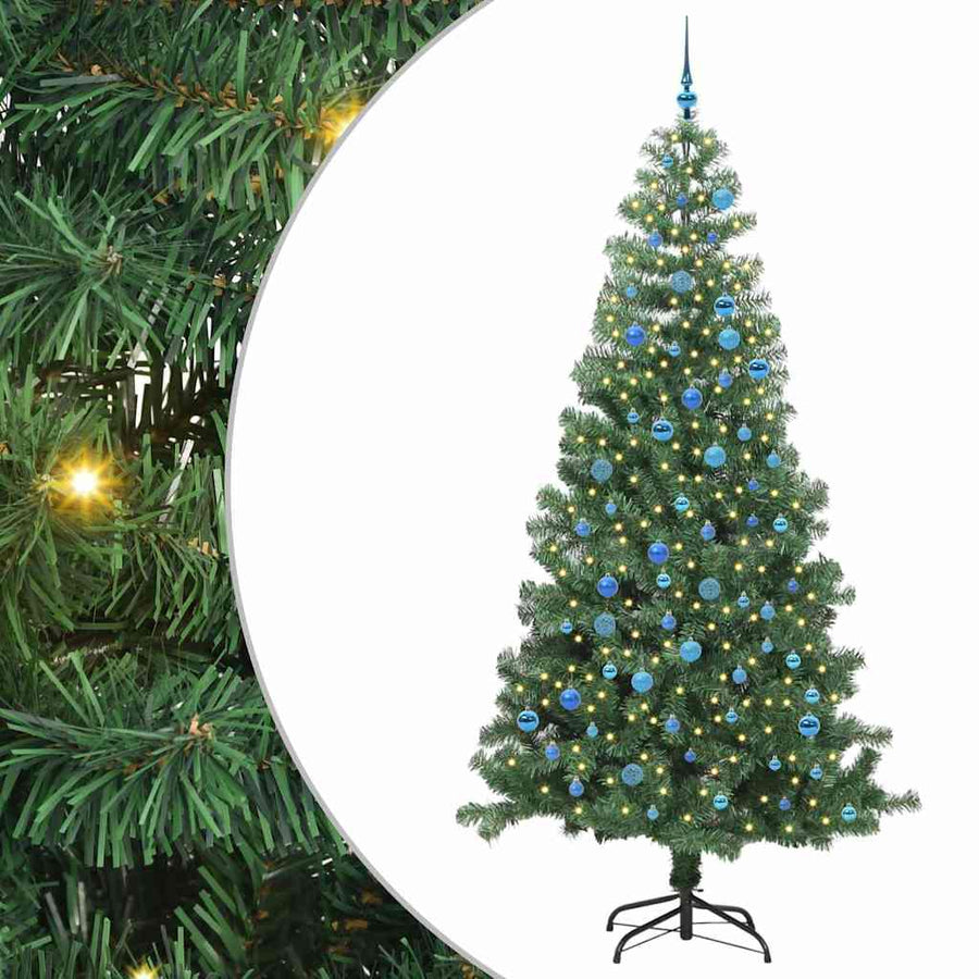 Kerstboom met 300 LED met standaard Groen 240 cm PVC