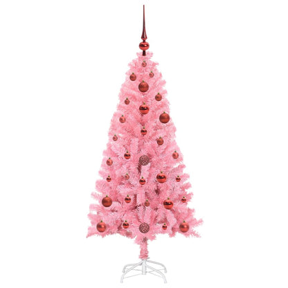 Kerstboom met 150 LED met standaard Roze 120 cm PVC