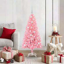 Kerstboom met 150 LED met standaard Roze 120 cm PVC